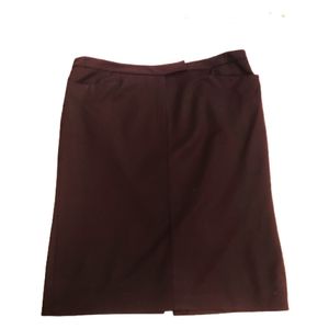 Jones New York Chocolate Brown A-line Skirt Size 16PW Formal Business Career
